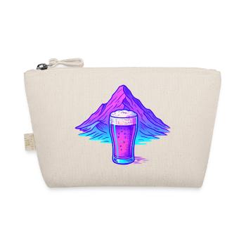 Verre à bière au néon devant le paysage de montagne - Trousse biologique - nature - Devant