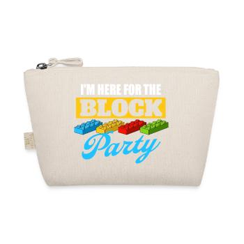 I’m Here For The Block Party Brick Builder Block  - Organic Pouch - nature - Front