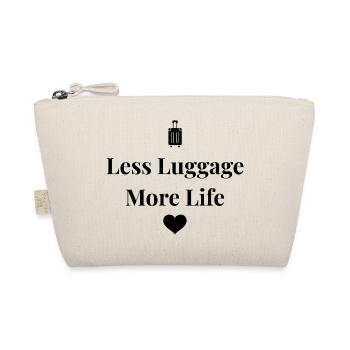 Moins de bagages, plus de vie – Chemise de voyage - Trousse biologique - nature - Devant