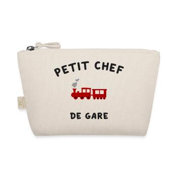 Petit Chef de Gare Locomotive Train - Trousse biologique - nature - Devant