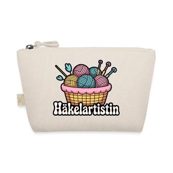 Häkelartistin – Häkeln, Wolle, Handarbeit, Hobby - Bio-Täschchen - Natur - Vorne