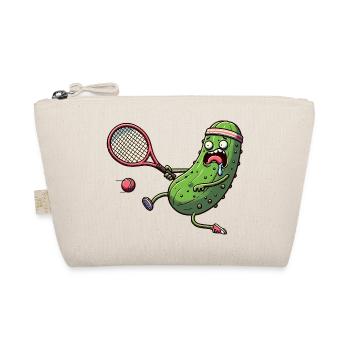 Drôle de concombre jouant au tennis avec bandeau - Trousse biologique - nature - Devant