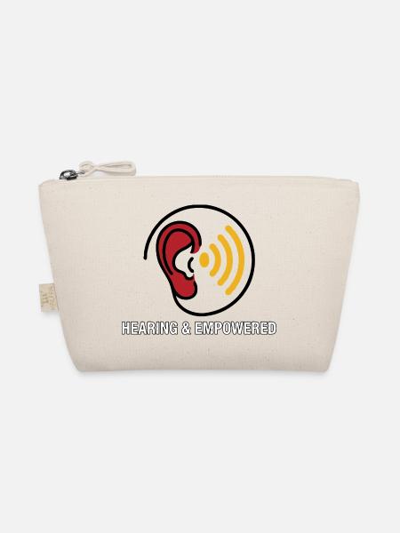 Ear and hearing aid - Organic Pouch - nature - Front