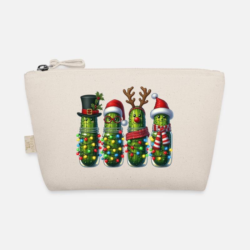 Gurken Weihnachtstruppe Lichter Bio-Täschchen