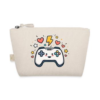Kawaii Game Controller Sparkling - Organic Pouch - nature - Front