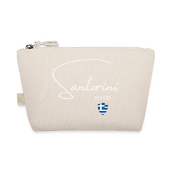 Elegant design Santorini, Santorini souvenir - Organic Pouch - nature - Front