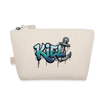 Kiel Graffiti Anchor Schleswig-Holstein - Organic Pouch - nature - Front