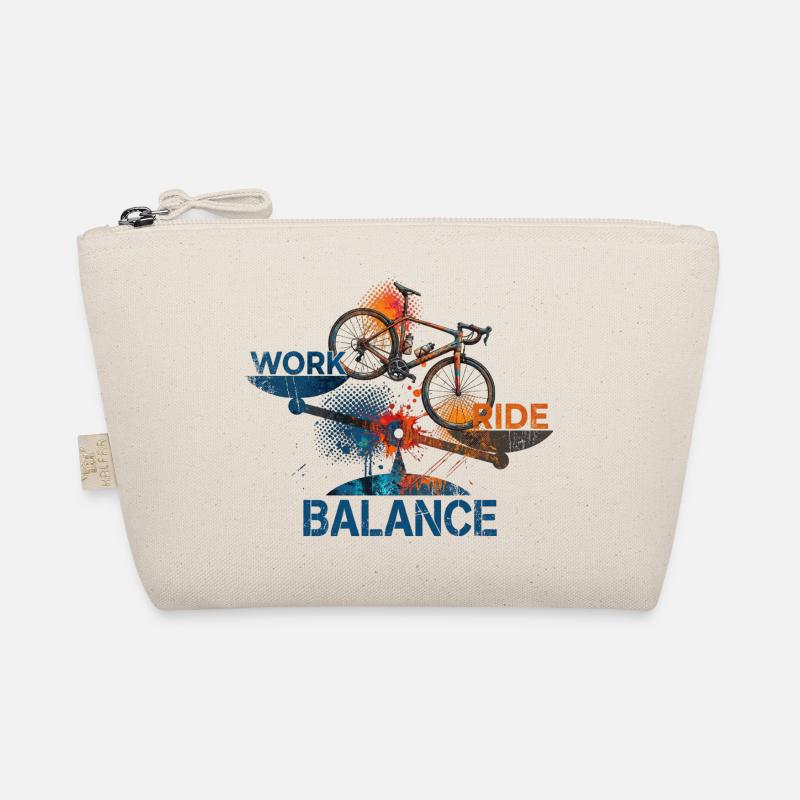 Work - Ride -Balance - Organic Pouch - nature
