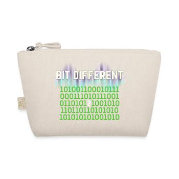 Bit Different - Nerdy Binary Error Design - Organic Pouch - nature - Front