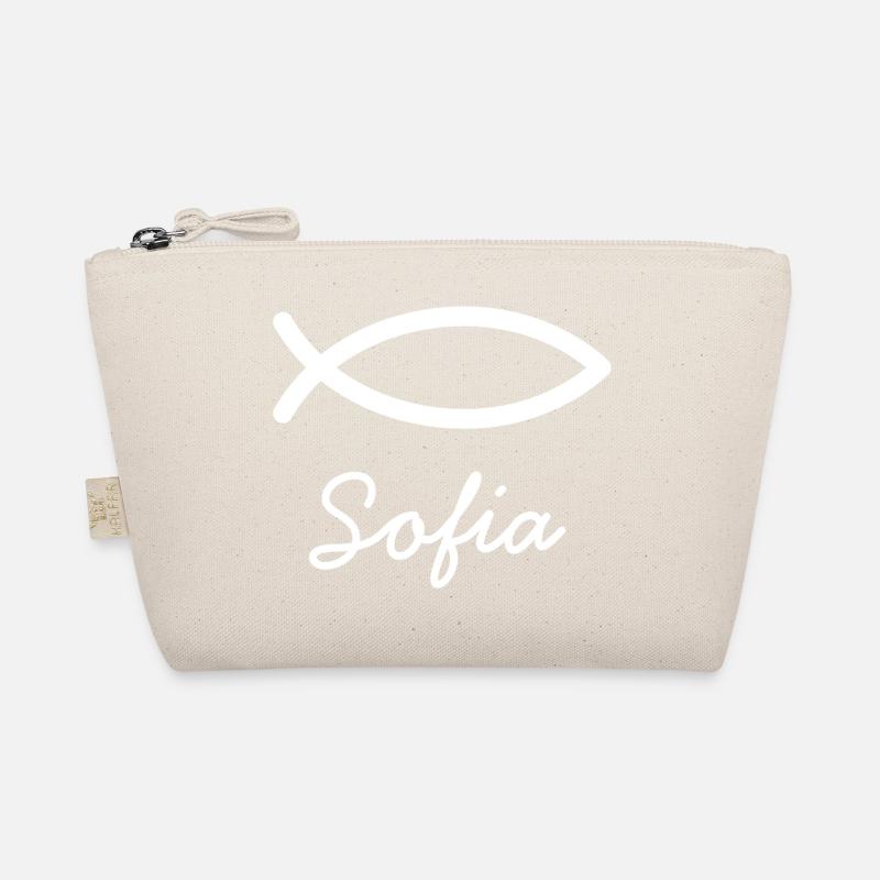 Sofia Christian name with S maiden name baptism Organic Pouch