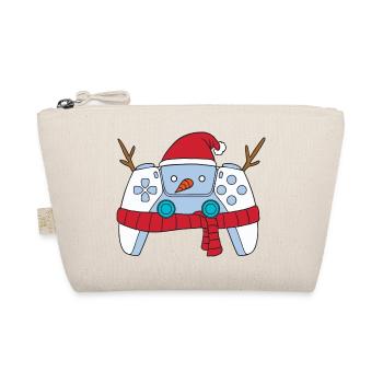 Manette de jeu vidéo Snowman Joueur de Noël - Trousse biologique - nature - Devant