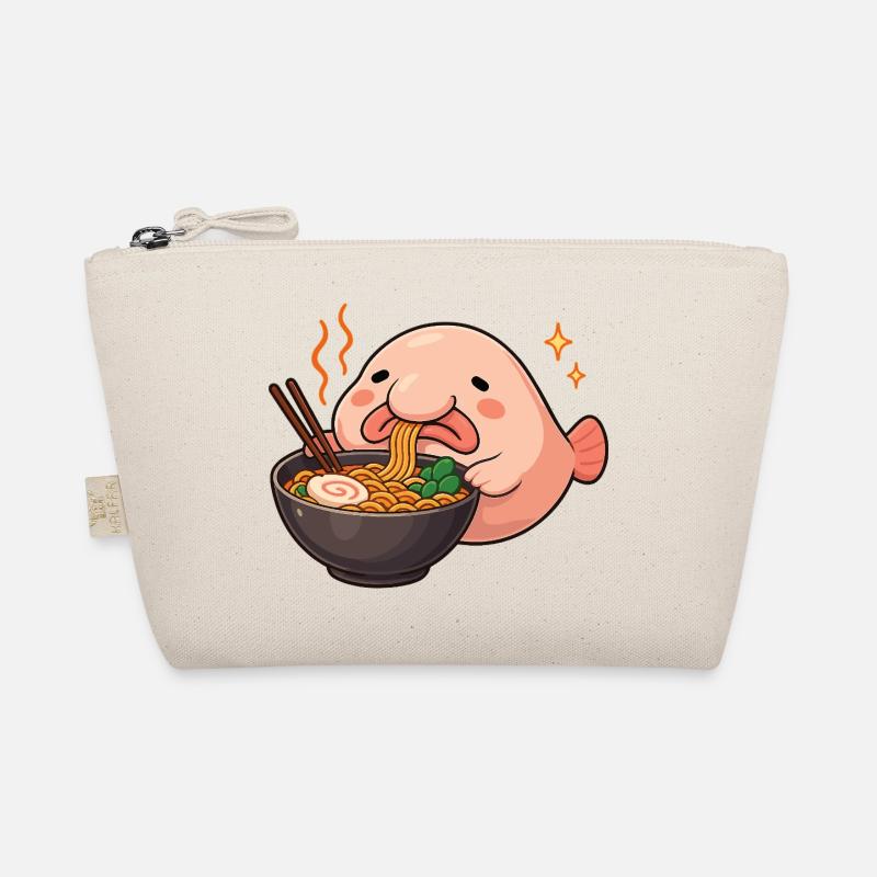 Blobfisch mit Nudeln Ramen kawaii Blobfisch Bio-Täschchen