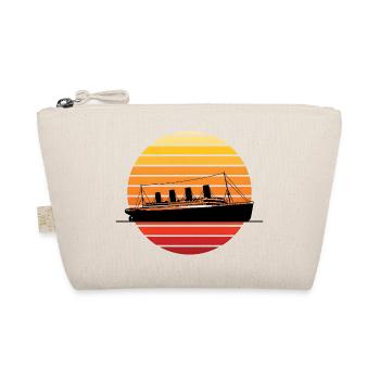 Vintage Ocean Liner at Sunset Titanic - Organic Pouch - nature - Front