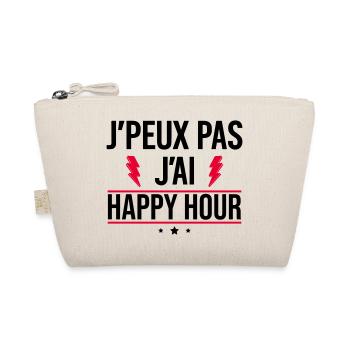 Ich kann nicht, ich habe Happy Hour Humor Aperitif - Bio-Täschchen - Natur - Vorne