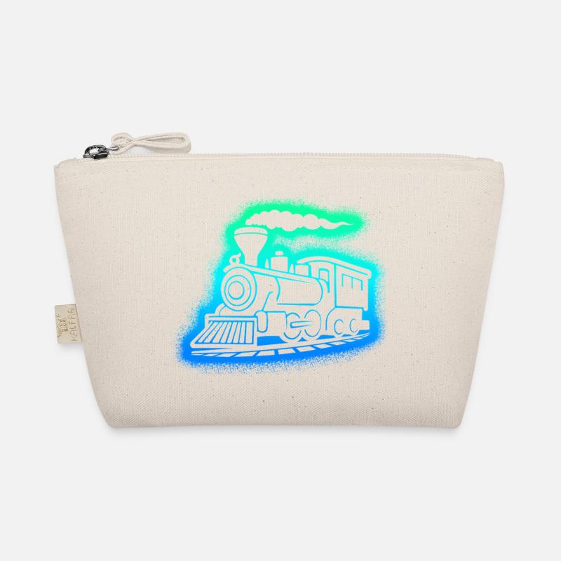 Dampflok Modelleisenbahn Herren Jungen Eisenbahn Bio-Täschchen