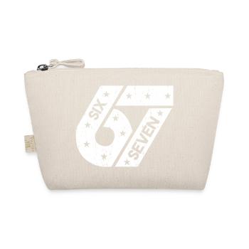Six Seven 67 Vintage College Number Meme - Organic Pouch - nature - Front