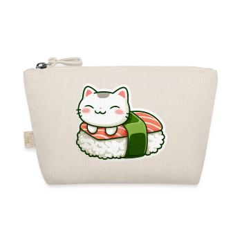 Kawaii Sushi-Katze auf Rollen - Bio-Täschchen - Natur - Vorne