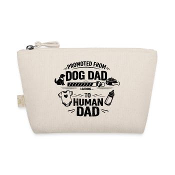 Promoted from Dog dad to human Dad Schwanger Baby - Bio-Täschchen - Natur - Vorne
