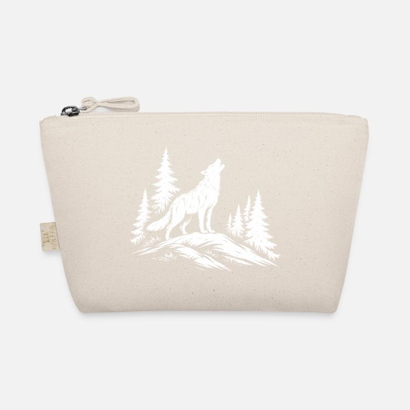 Heulender Wolf Bio-Täschchen