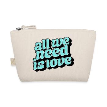 Tout ce dont tu as besoin, c’est d’aimer Retro - Trousse biologique - nature - Devant