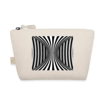 Optical Striped Tunnel - Organic Pouch - nature - Front