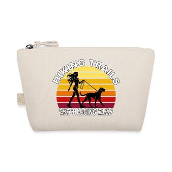 Hiking Trails and Wagging Tails Retro - Organic Pouch - nature - Front