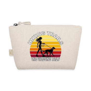 Hiking Trails and Wagging Tails Retro - Organic Pouch - nature - Front