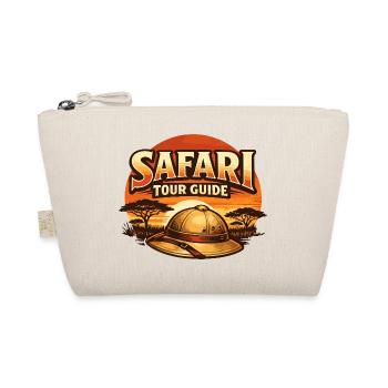 Safari Costume Carnival Funny Tour Guide Gift - Organic Pouch - nature - Front