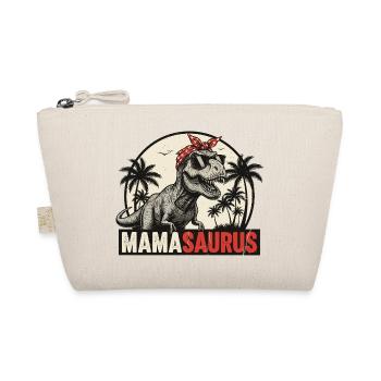 Mamasaurus – Un design T-Rex cool pour les mamans - Trousse biologique - nature - Devant