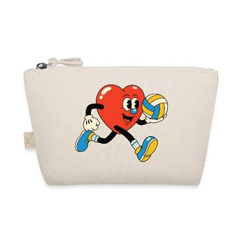 Héros du volley-ball Heart : la Saint-Valentin - Trousse biologique - nature - Devant
