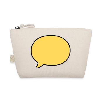 Comic_Sprechblase_Vorlage_gelb - Organic Pouch - nature - Front