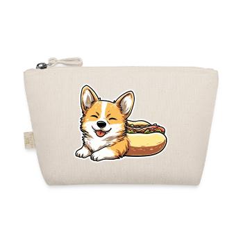 Collant en forme de pain pour hot-dogs Corgi mignon - Trousse biologique - nature - Devant