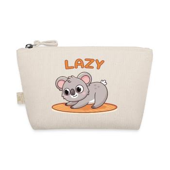 Koala Faul auf Holzmatte - Bio-Täschchen - Natur - Vorne