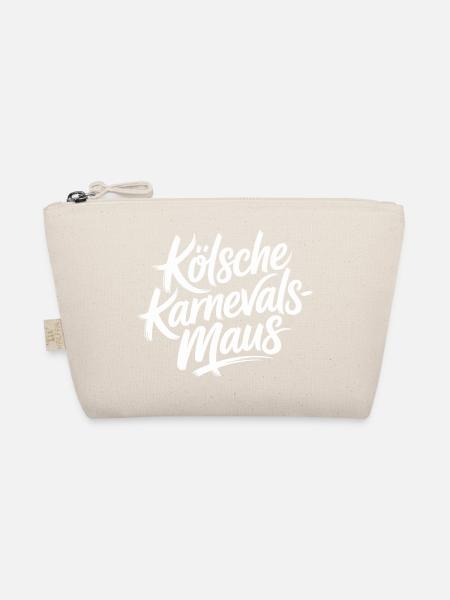 Kölsche Karnevalsmaus Karneval Köln Kölner Maus - Bio-Täschchen - Natur - Vorne
