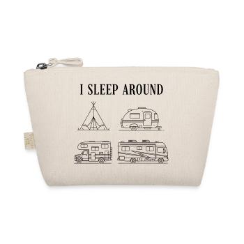 I sleep on the road road trip camper - Organic Pouch - nature - Front