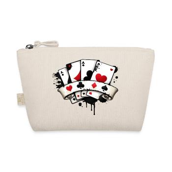 Poker Karten Symbolik Illustration  - Bio-Täschchen - Natur - Vorne