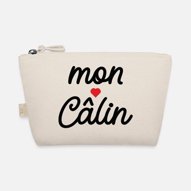 My Hug Script Red Heart Organic Pouch