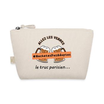 Allez_les_verres_hashtag_adoption_animale - Bio-Täschchen - Natur - Vorne