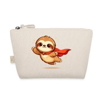 Minihero Sloth – Super Sloth - Organic Pouch - nature - Front