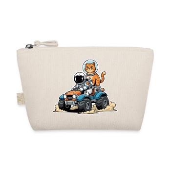 Red Cat Astronaut Quad Lunar Space - Bio-Täschchen - Natur - Vorne