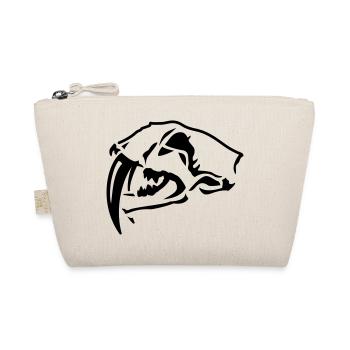 Sabre-toothed Tiger Skull - Organic Pouch - nature - Front