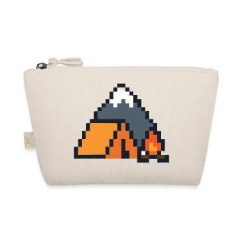 Pixel Sleeping Fox Moonlit Night - Organic Pouch - nature - Front