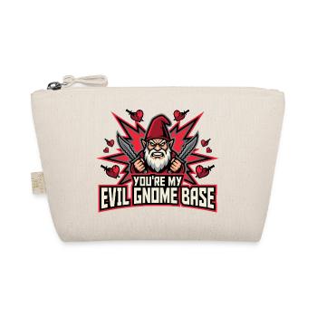 Nain maléfique, gnome sombre, gnome gothique, gnome drôle - Trousse biologique - nature - Devant
