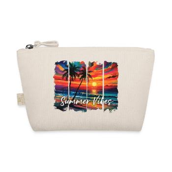 Summer Vibes Fun Quote Graphic - Organic Pouch - nature - Front