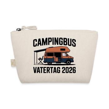Campingbus Papa Vatertag Geschenk 2026 - Bio-Täschchen - Natur - Vorne