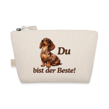 DackelLiebe: Du bist der Beste - Bio-Täschchen - Natur - Vorne