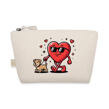 Funny Dog Valentine's Day for Dog Owners - Organic Pouch - nature - Front