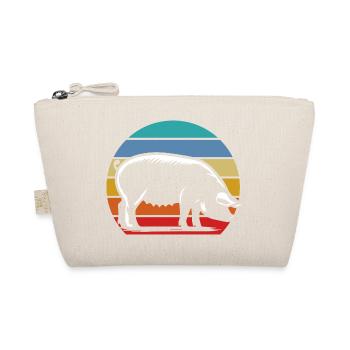 Silhouette rétro de cochon Coucher de soleil vintage - Trousse biologique - nature - Devant