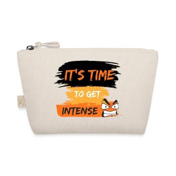 Il est temps de passer à un design de t-shirt intense. - Trousse biologique - nature - Devant