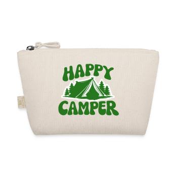 Happy Camper Waldzelten  - Bio-Täschchen - Natur - Vorne